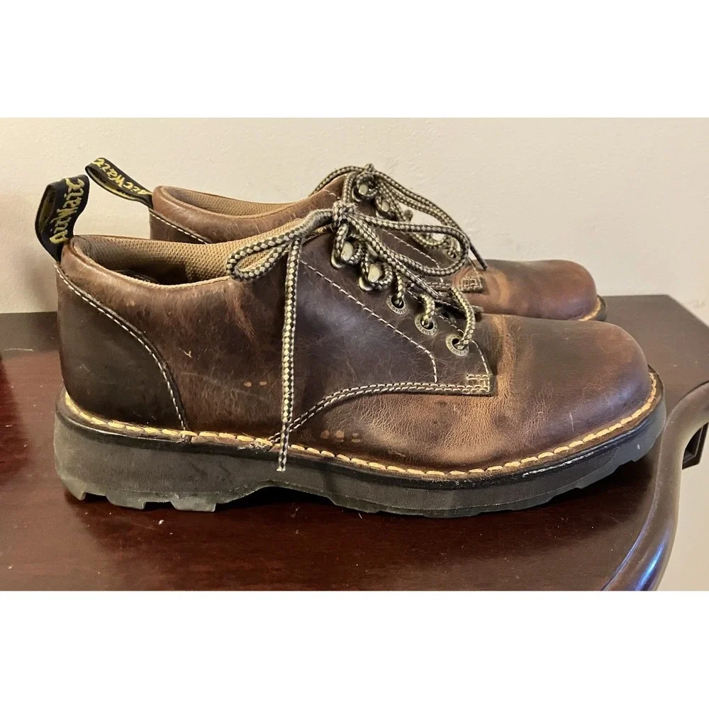 Dr. Martens Lachlan Brown Leather Lace-Up Oxford Shoes‎ Men's Size 9 US Grunge
